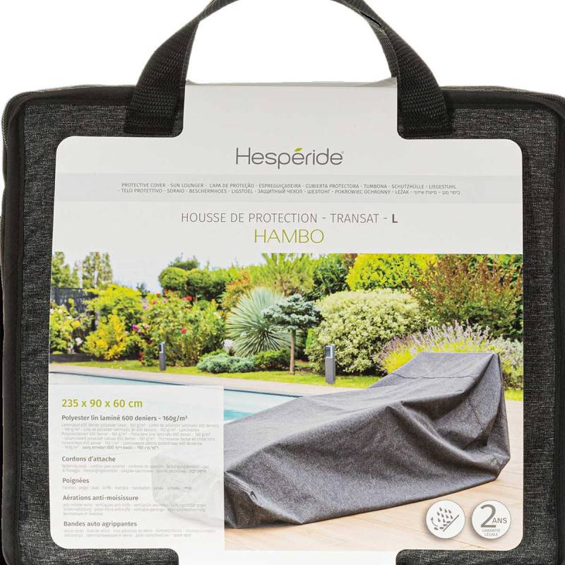 Hesperide - Housse de protection "Hambo" pour transat L 235x90x60cm en polyester - Hespéride - Image 4