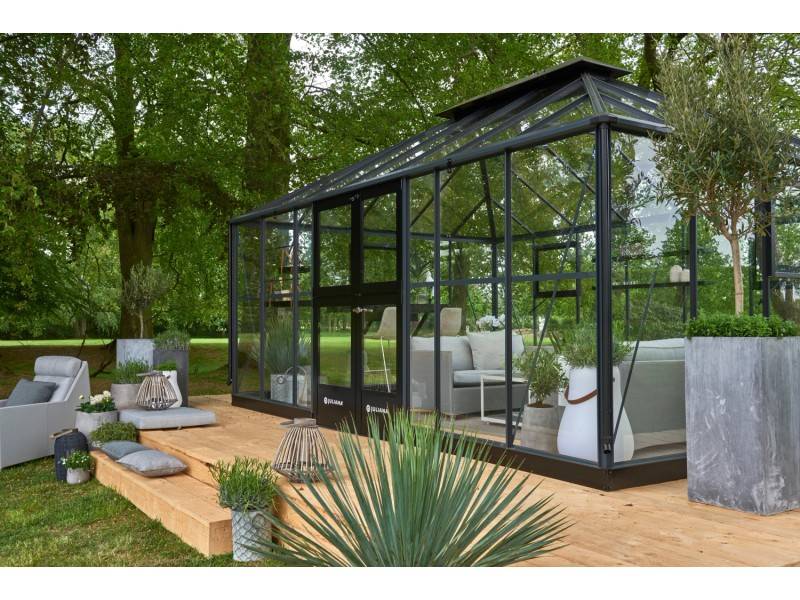 Juliana - Serre en verre trempé 18,8 m² Grand Oase, anthracite - Juliana - Image 5