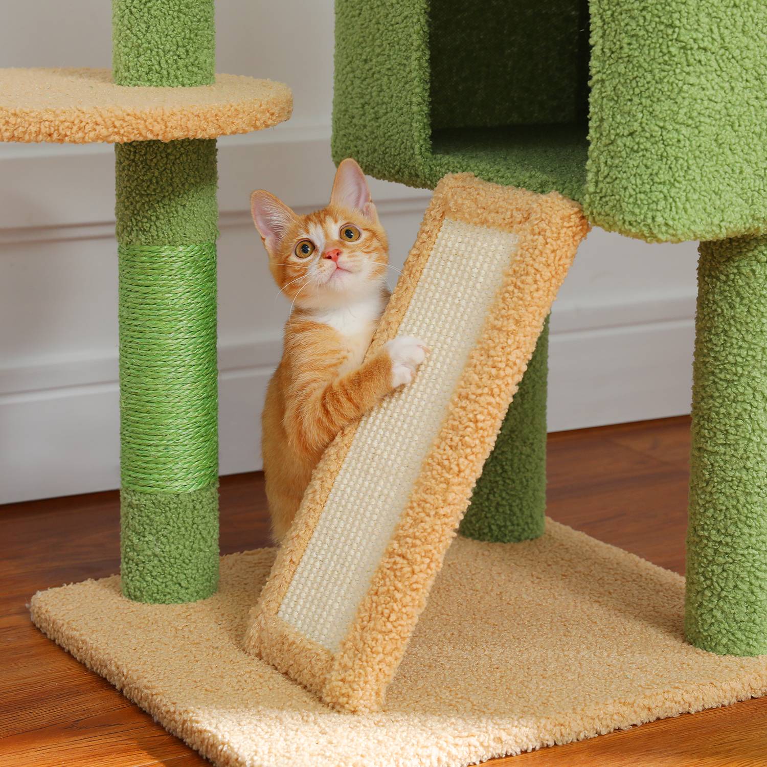Arbre à Chat du Sol au Plafond Cactus Vert PAWZ Road - Image 3