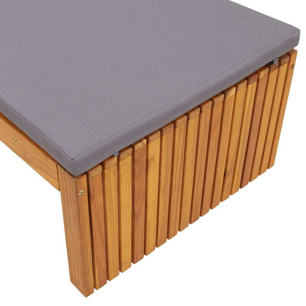 PANGIVO - Transat bois d'acacia massif huile naturelle 200 x 55 x 94 cm, Poids :21.5kg - PANGIVO - Image 7