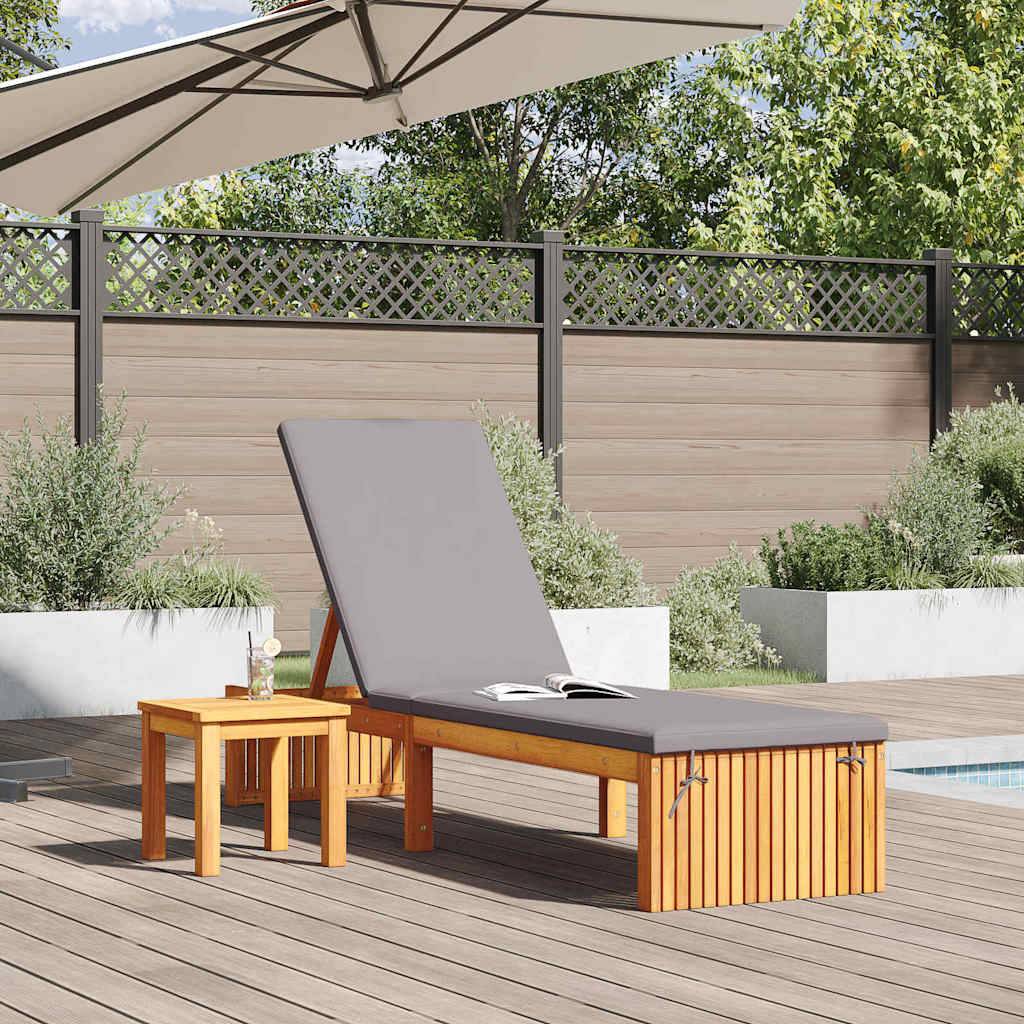 PANGIVO - Transat bois d'acacia massif huile naturelle 200 x 55 x 94 cm, Poids :21.5kg - PANGIVO - Image 3