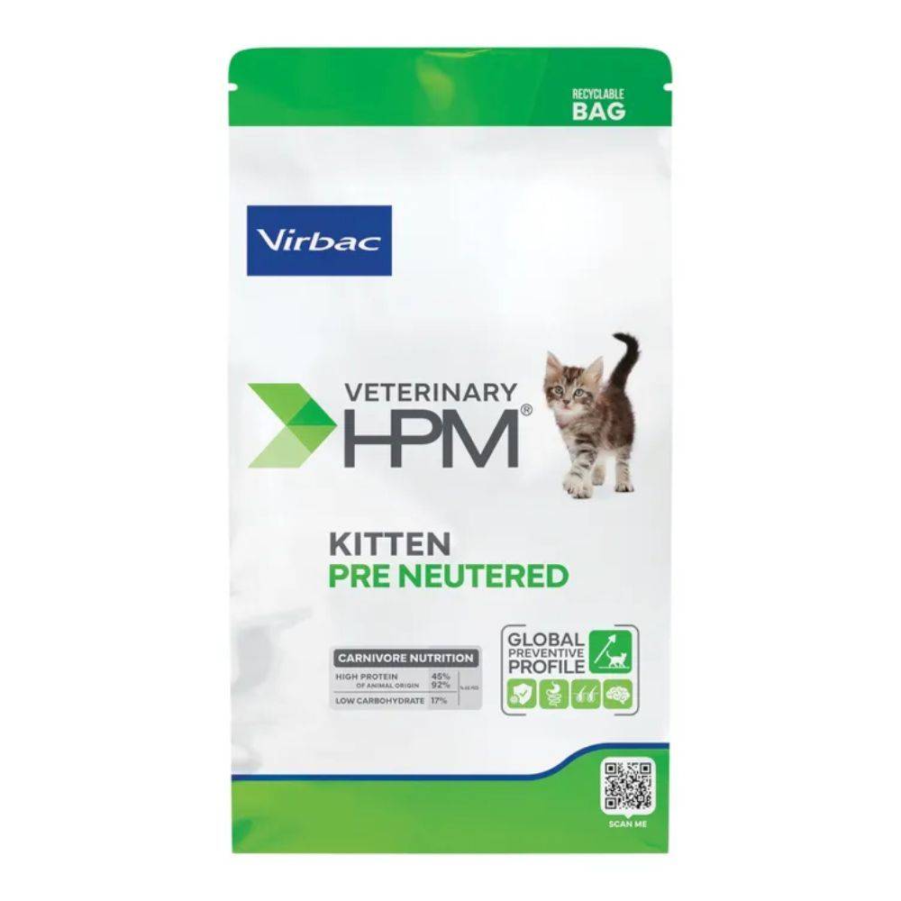 Croquettes Chat Veterinary HPM Cat Kitten Pre Neutered - Virbac 400 g - Image 1