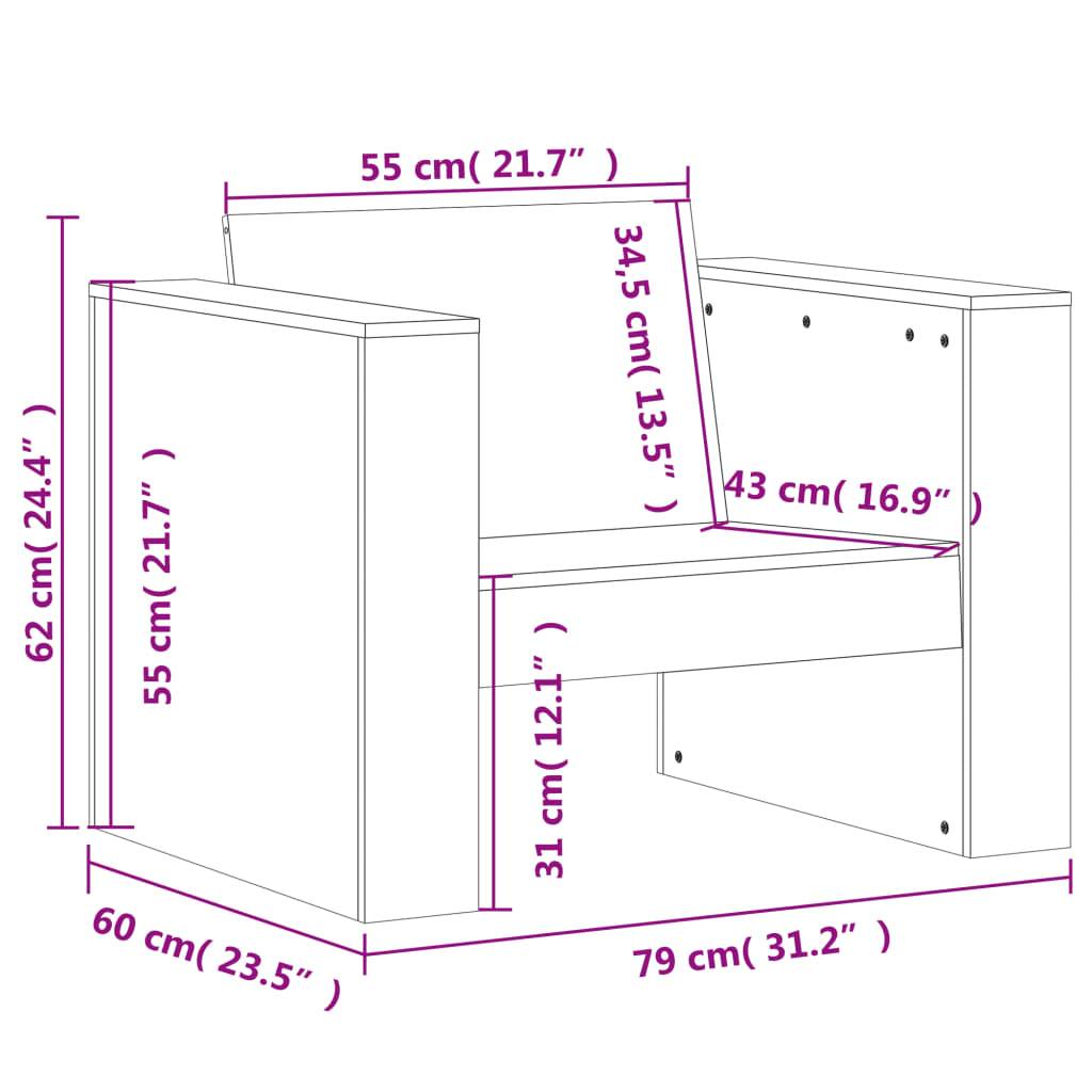 Prolenta Premium - Banc de jardin Blanc 60 X 79 cm - Prolenta Premium - Image 9