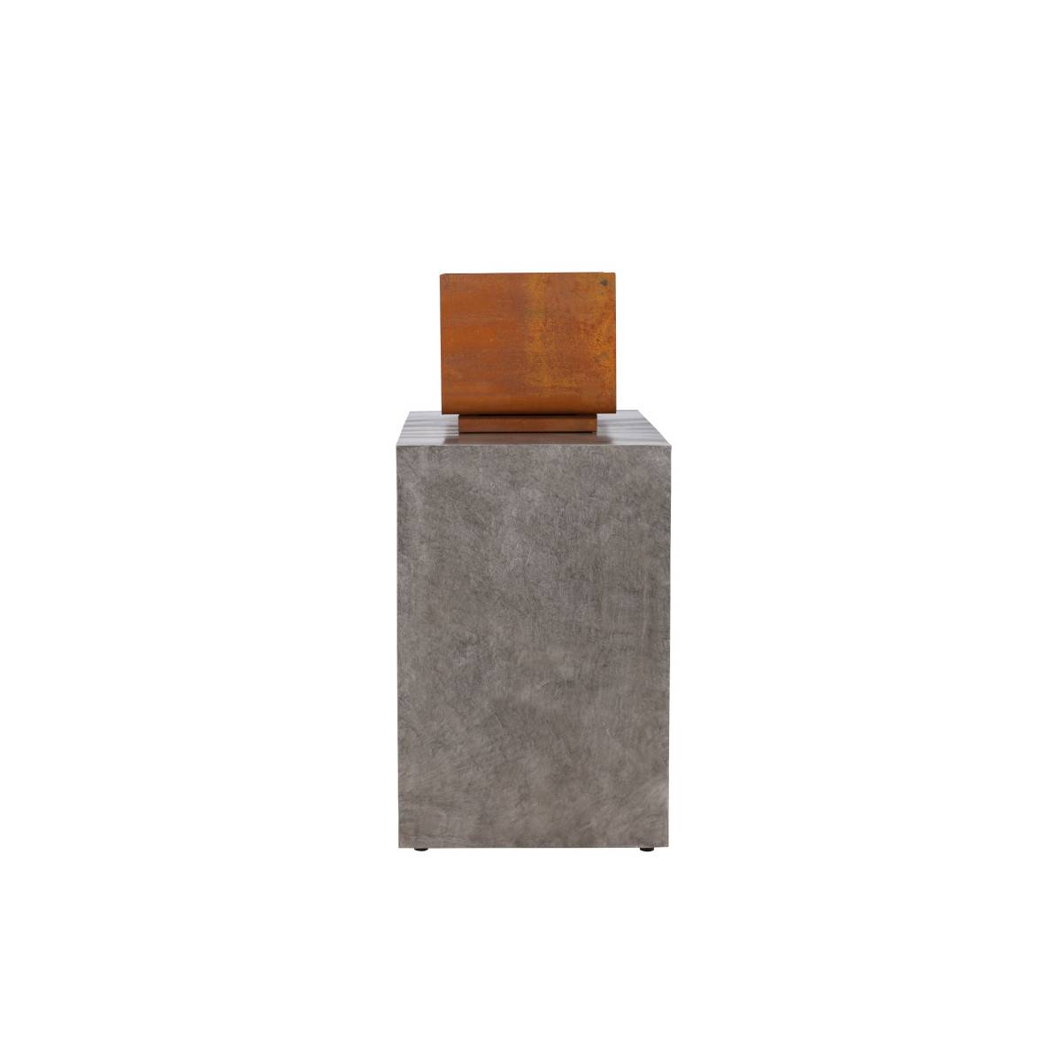 Paris Prix - Meuble Bas d'Extérieur Avec Gril "Velas" 120cm Gris Clair - Image 4