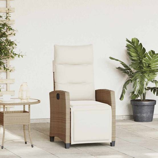 Prolenta Premium - Chaises de jardin rotin beige 65 x 58 x 94 cm - Prolenta premium p398.2 - Image 2
