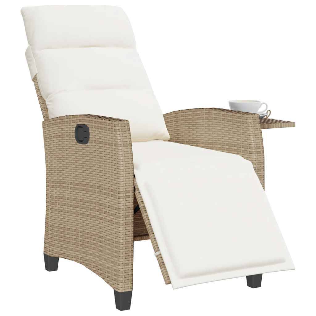 Prolenta Premium - Chaises de jardin rotin beige  65 x 58 x 94 cm  - Prolenta premium p398.2 - Image 4