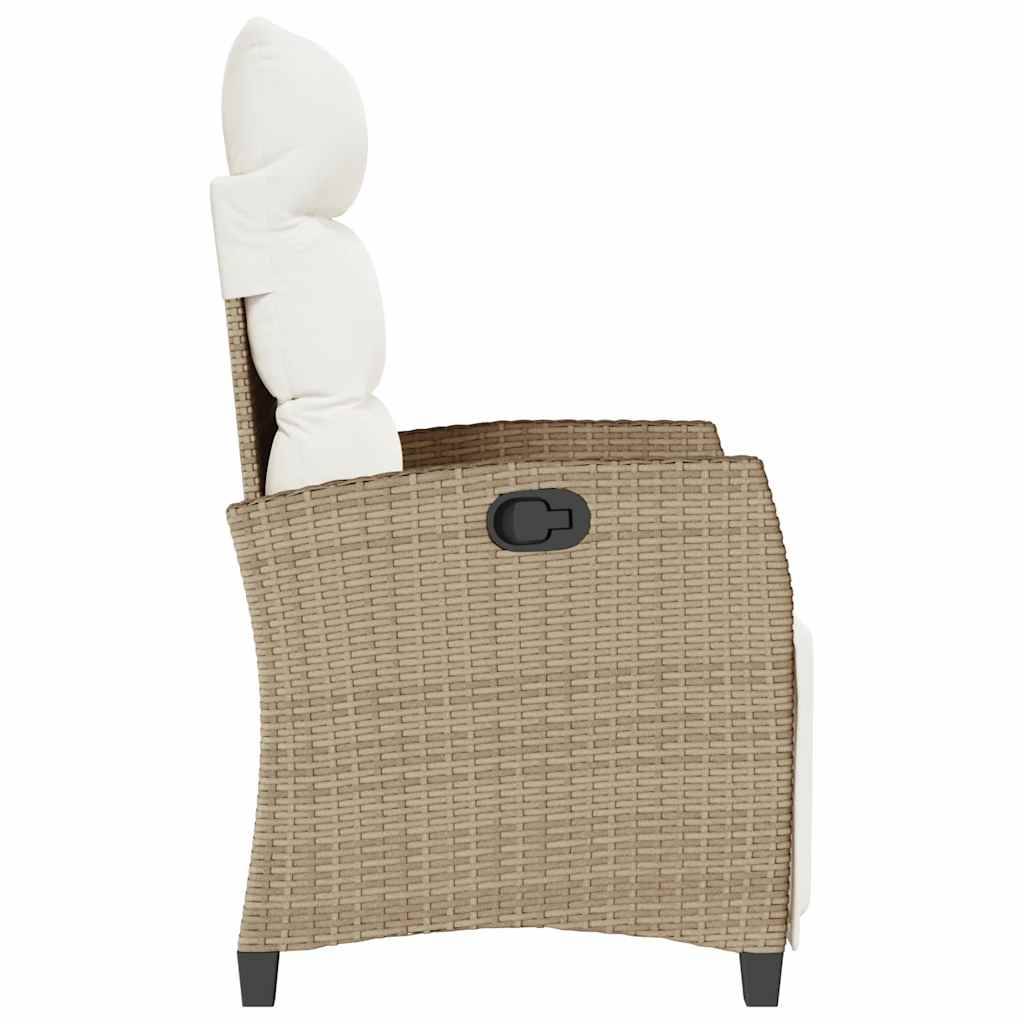 Prolenta Premium - Chaises de jardin rotin beige  65 x 58 x 94 cm  - Prolenta premium p398.2 - Image 6