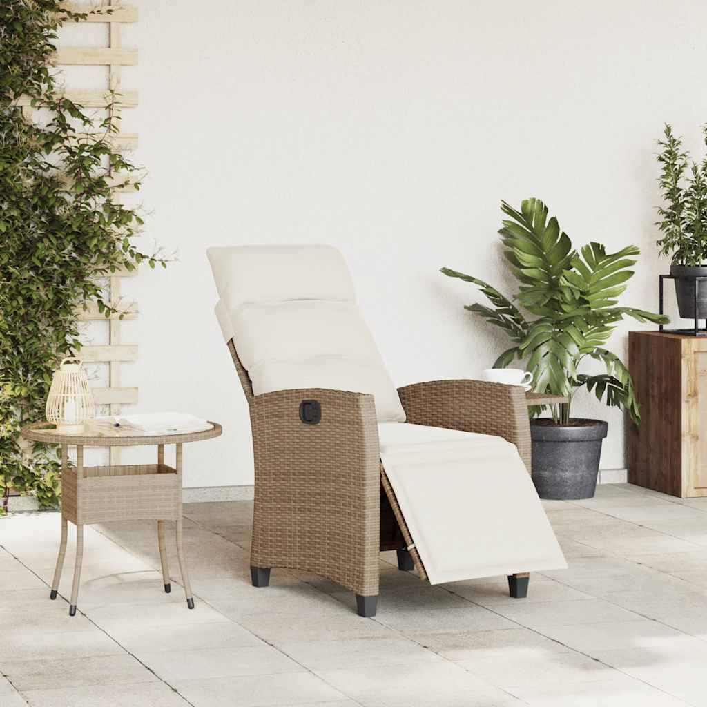 Prolenta Premium - Chaises de jardin rotin beige  65 x 58 x 94 cm  - Prolenta premium p398.2 - Image 3