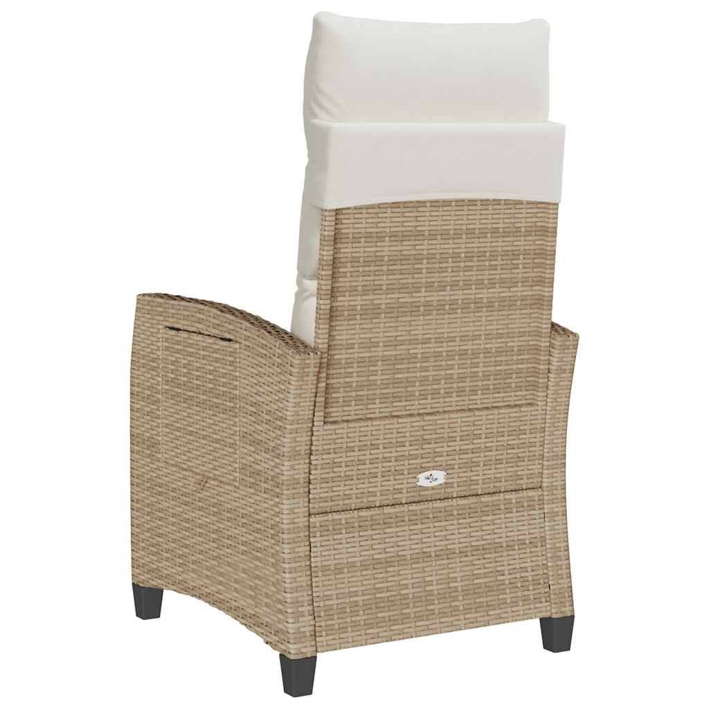 Prolenta Premium - Chaises de jardin rotin beige  65 x 58 x 94 cm  - Prolenta premium p398.2 - Image 7