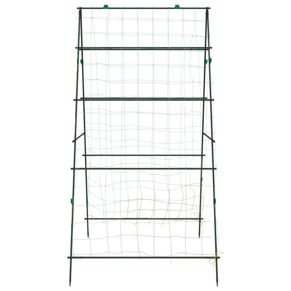 Grillage de jardin - Clôture à treillis - Treillis de jardin pour plantes grimpantes 4 pcs forme A acier - Image 6