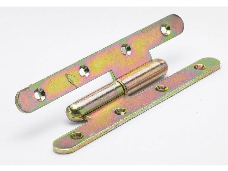 Paumelle gauche Acier Pour Fenêtre Hettich, L.95x45mm