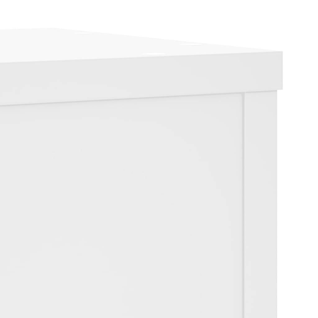 Vidaxl - Supports pour plantes 2 pcs blanc 25x25x80 cm bois d'ingénierie vidaXL 852942 - Image 8