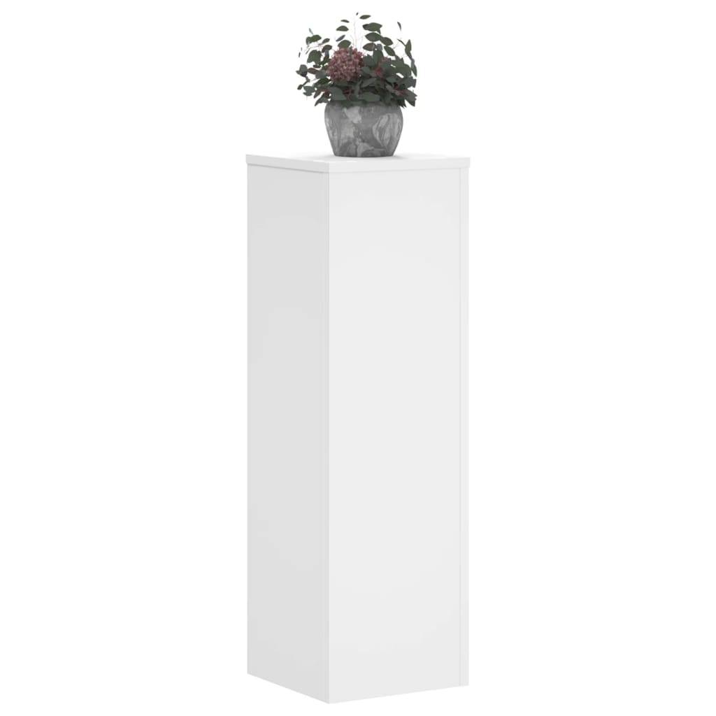 Vidaxl - Supports pour plantes 2 pcs blanc 25x25x80 cm bois d'ingénierie vidaXL 852942 - Image 9