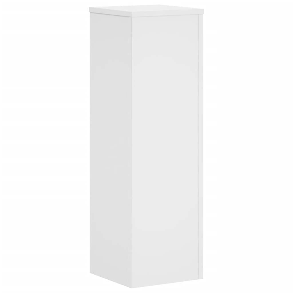 Vidaxl - Supports pour plantes 2 pcs blanc 25x25x80 cm bois d'ingénierie vidaXL 852942 - Image 4