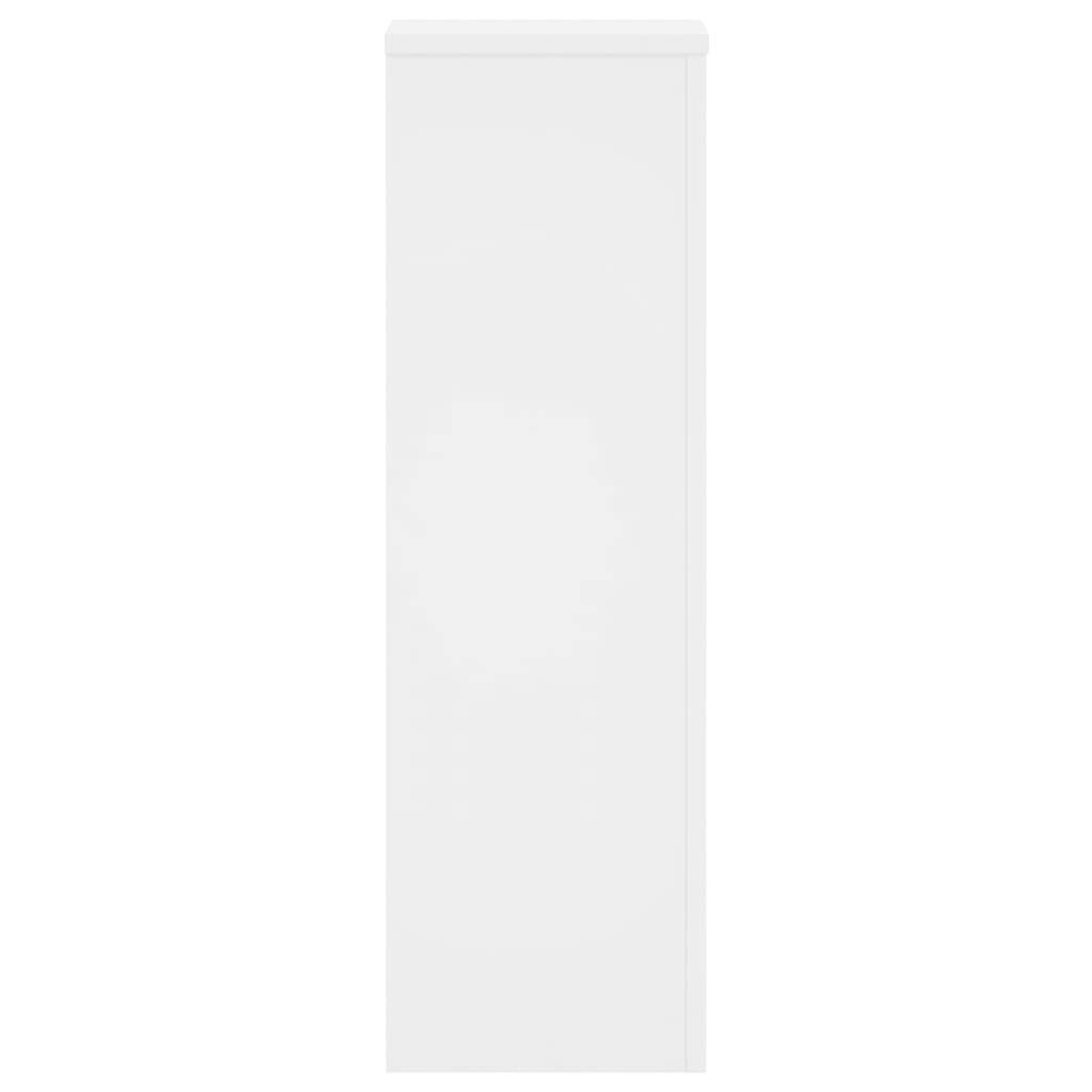 Vidaxl - Supports pour plantes 2 pcs blanc 25x25x80 cm bois d'ingénierie vidaXL 852942 - Image 5
