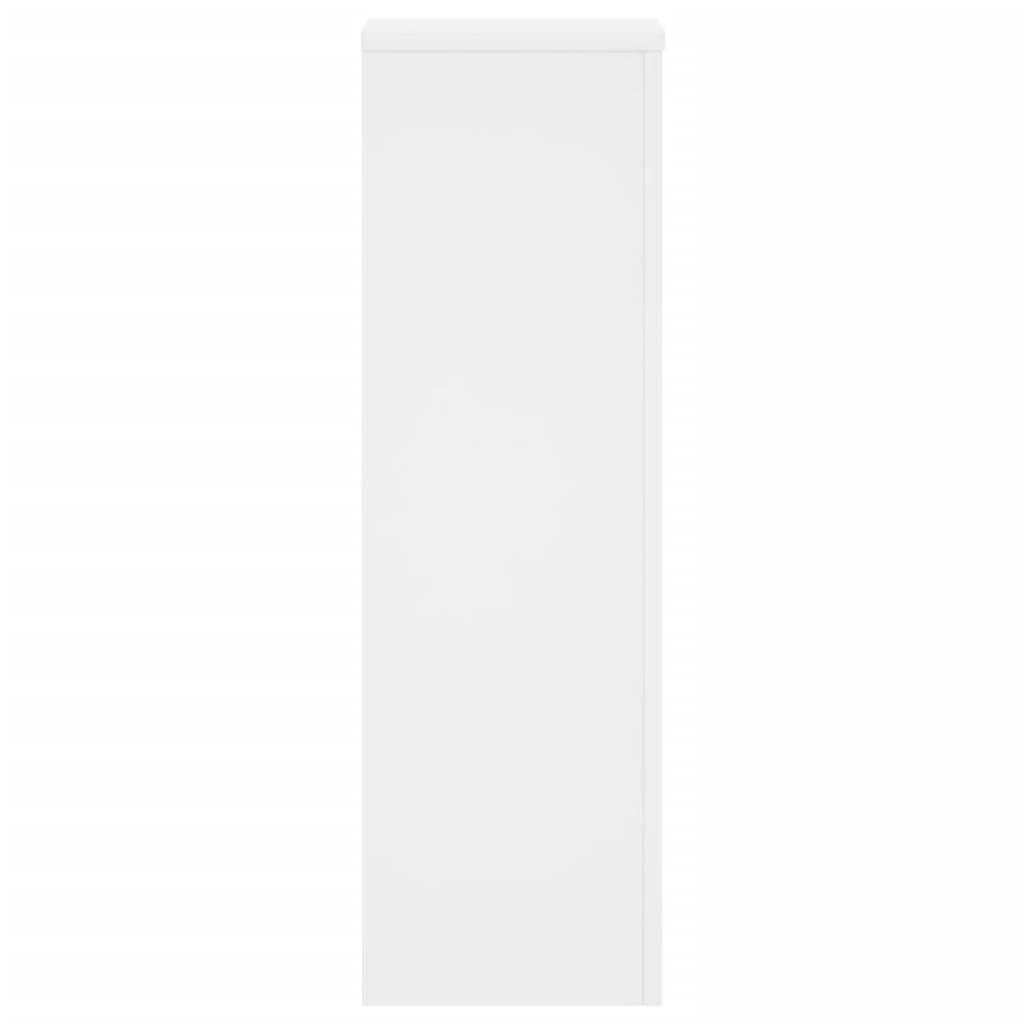 Vidaxl - Supports pour plantes 2 pcs blanc 25x25x80 cm bois d'ingénierie vidaXL 852942 - Image 7
