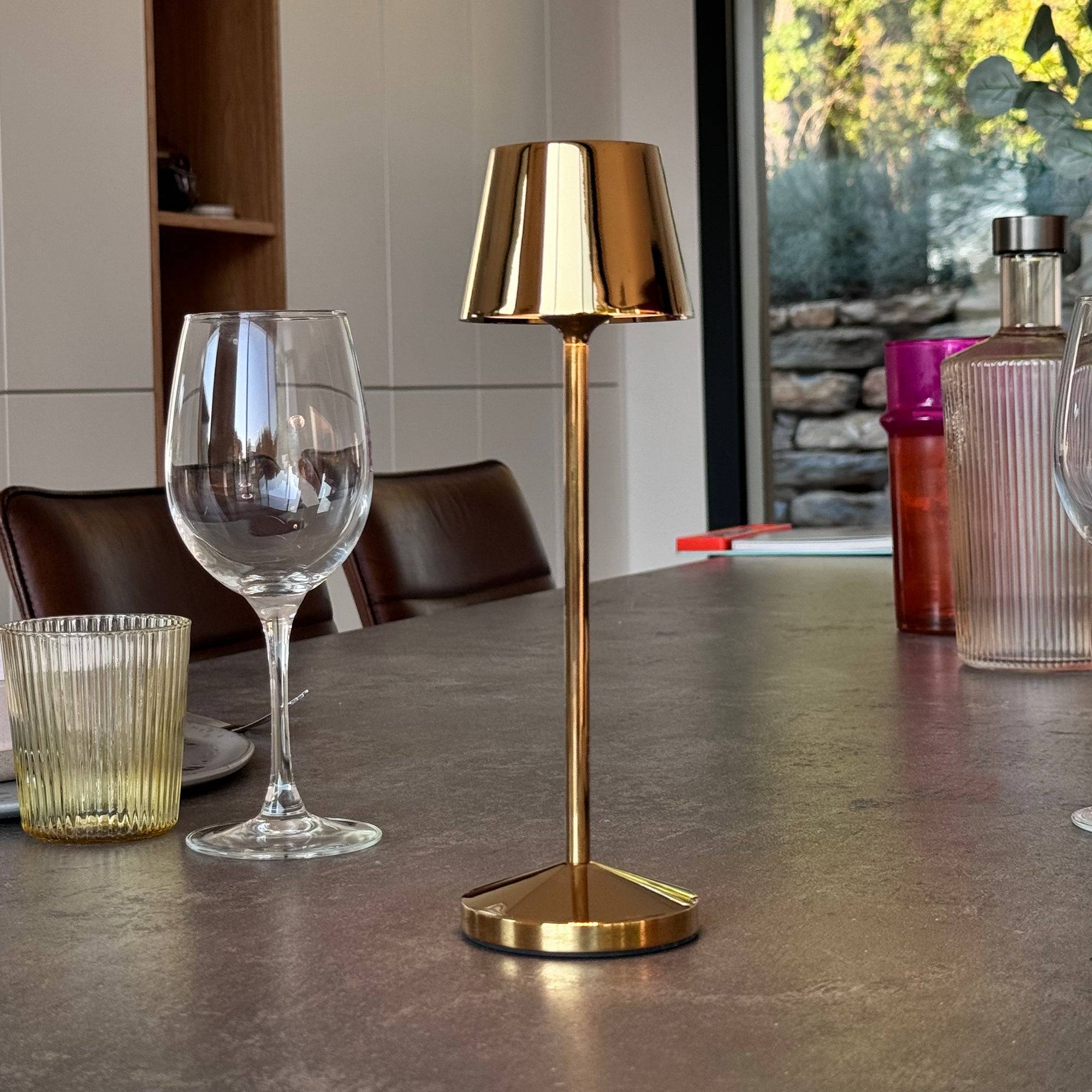 Lumisky - Lampe de table sans fil EMILY Or H25cm - Image 6