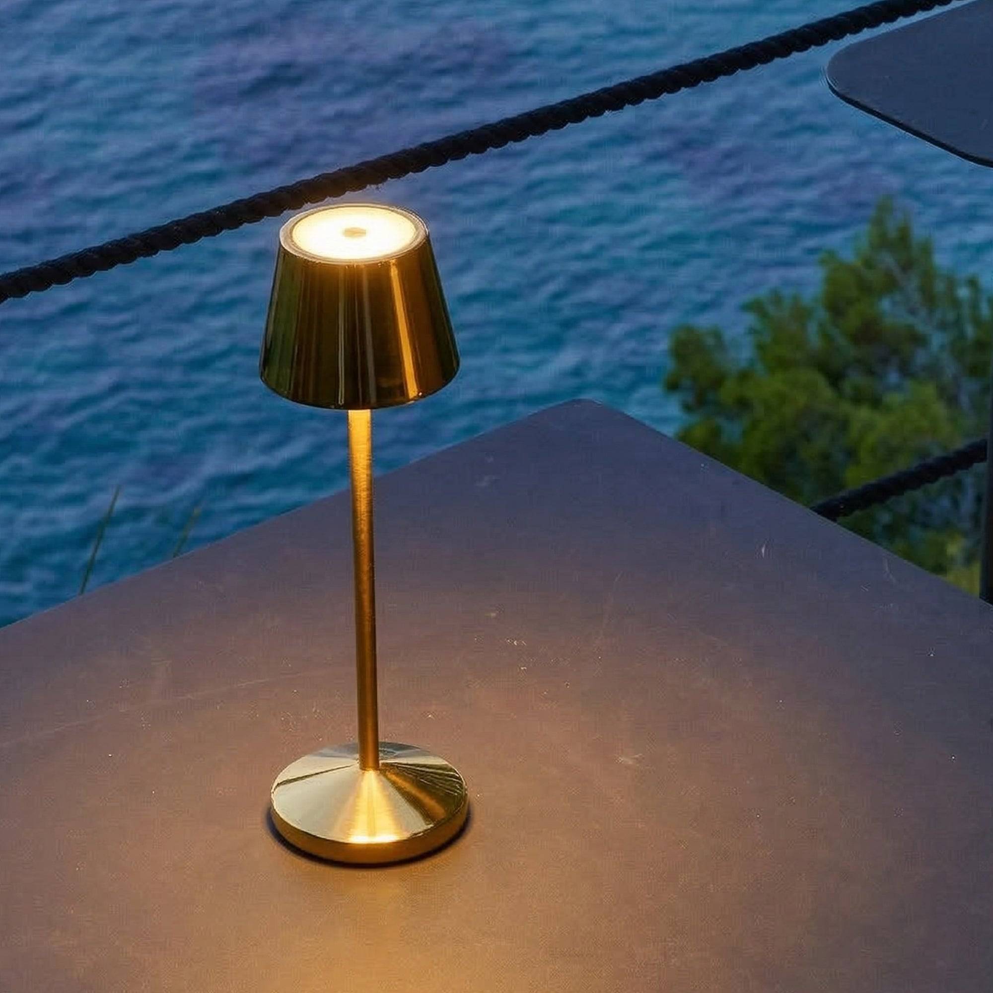 Lumisky - Lampe de table sans fil EMILY Or H25cm - Image 2