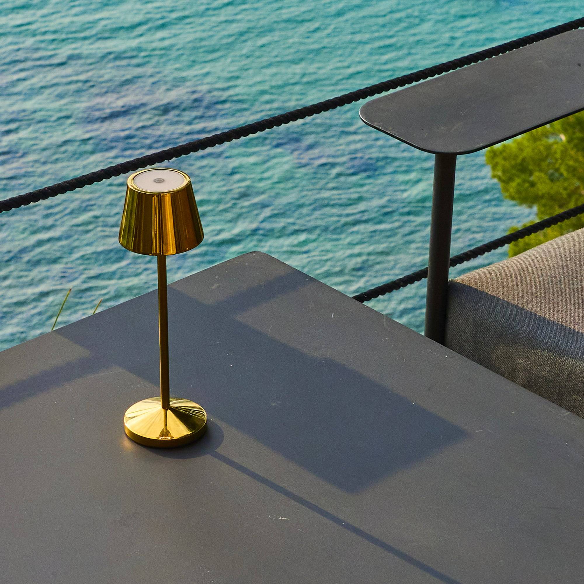Lumisky - Lampe de table sans fil EMILY Or H25cm - Image 3