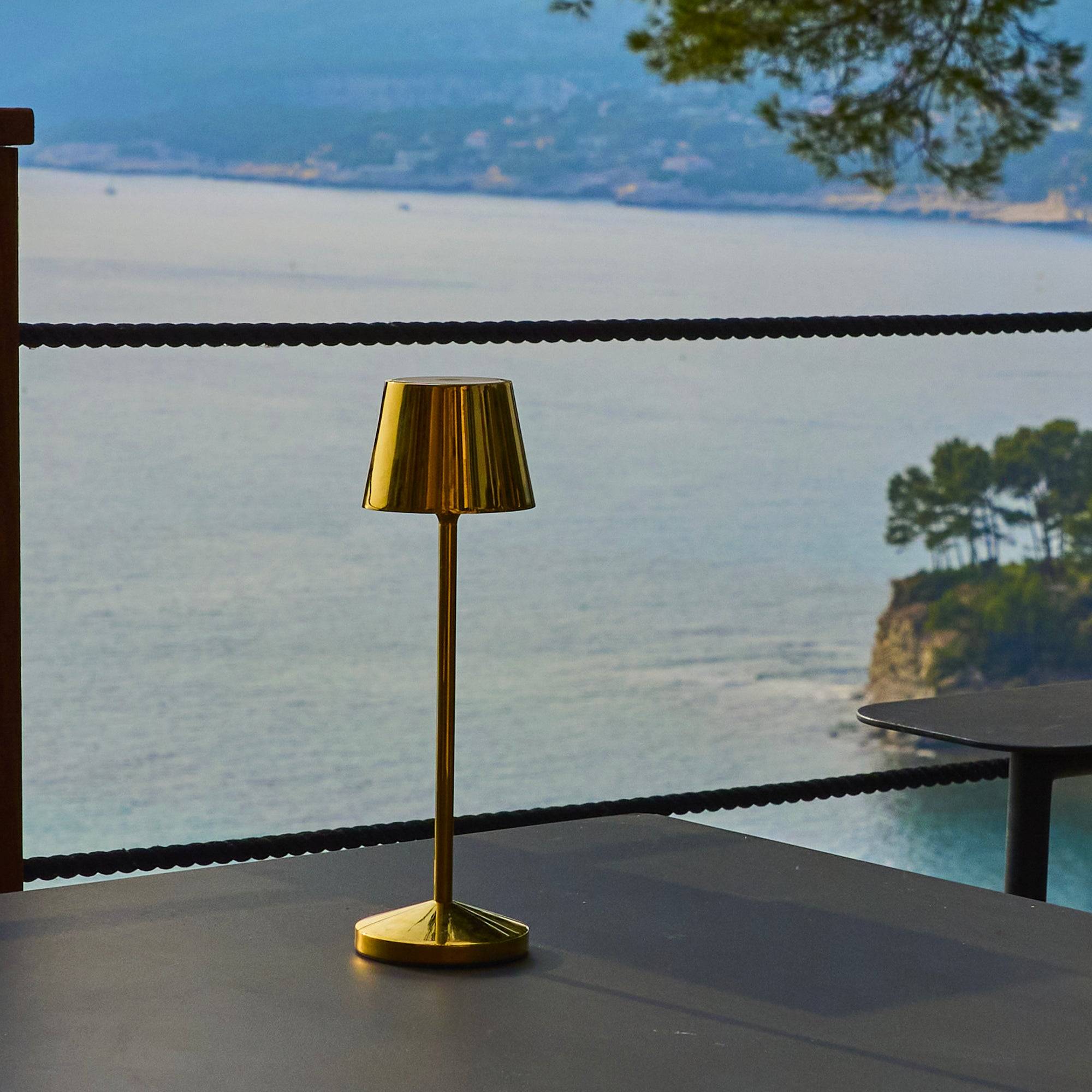 Lumisky - Lampe de table sans fil EMILY Or H25cm - Image 4