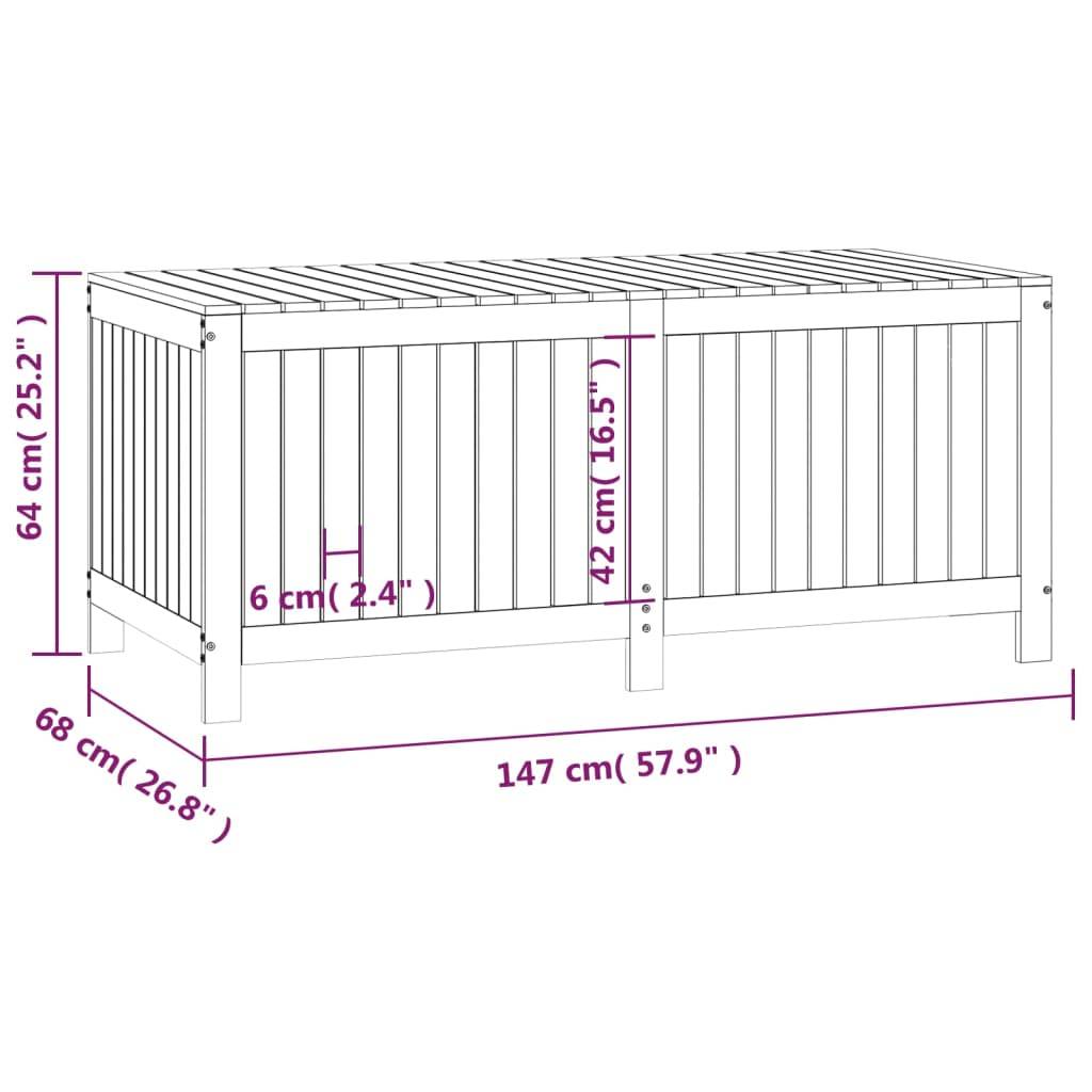 ComfortXL - Coffre de Jardin XXL en Bois de Pin Massif avec Vérin à Gaz pour Terrasse Marron Miel 147x68x64 cm – ComfortXL Outdoor Living - Image 10