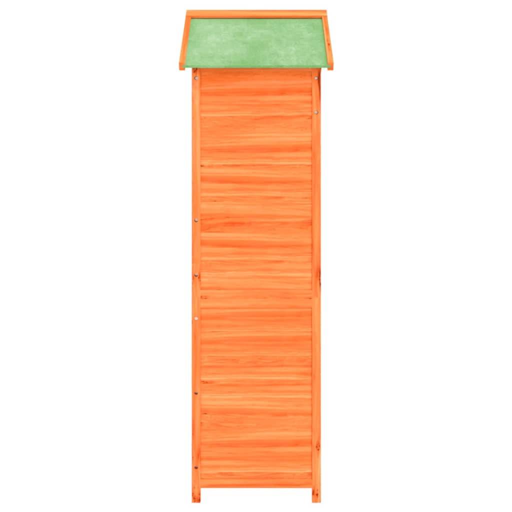 Maison Chic - Abri à outils 0.64m² - Cabane à outils - Abri de jardin marron 120x53,5x170 cm bois massif pin MAISON CHIC - Image 6