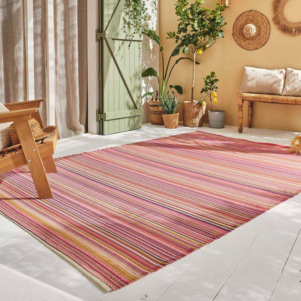 Jardindeco - Tapis extérieur en polypropylène Spargi 1746 rose 150 x 220 cm - Image 2