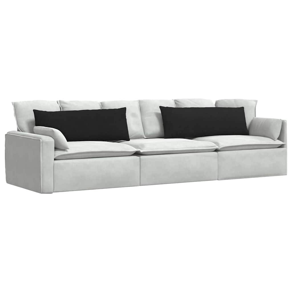 Coussins de Canapé (x2) Tissu Grand Format Déhoussable pour Salon Noir 120x40 cm – ComfortXL Outdoor Living - Image 3