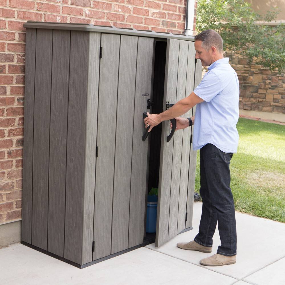 Habrita - Armoire de rangement 1,94m3 - résine imitation bois Habrita - Image 3