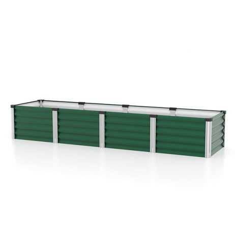 Vitavia - Carré potager Linus IN-OUT L – grand bac en acier Zincalume, Couleur Granit/Aluminium - Image 9