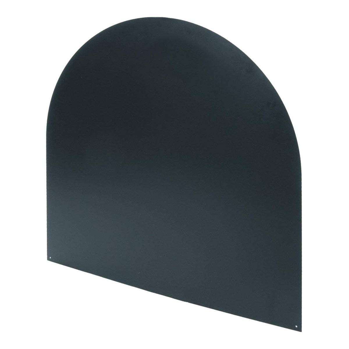 Plaque de protection de sol Demi ronde 74 x 74 cm Acier Noir Vernis pour poêles Épaisseur 2 mm 8.4 kg BRIXO - Image 2