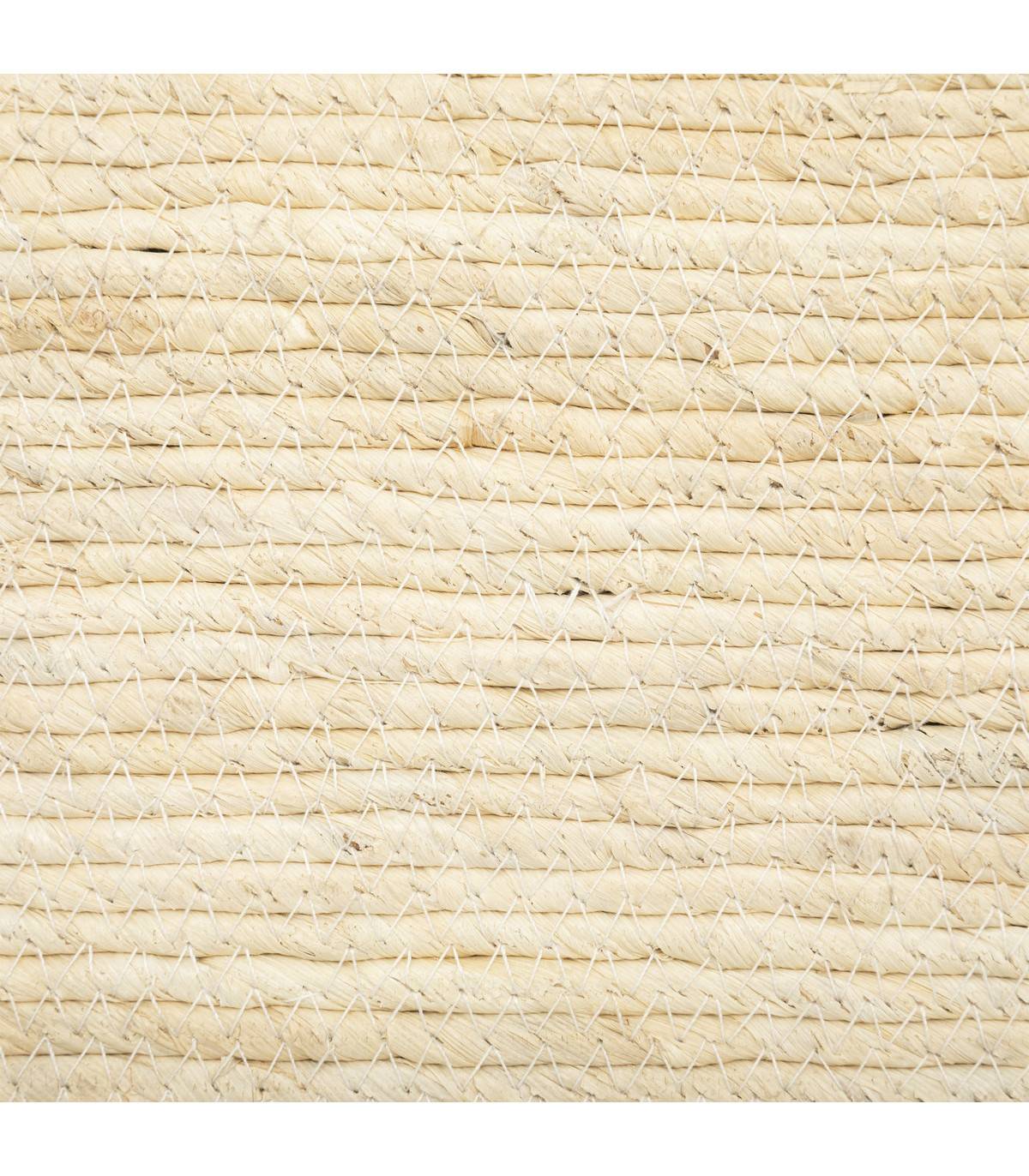 Lot de 2 Paniers de rangement tressés Beige - Image 2