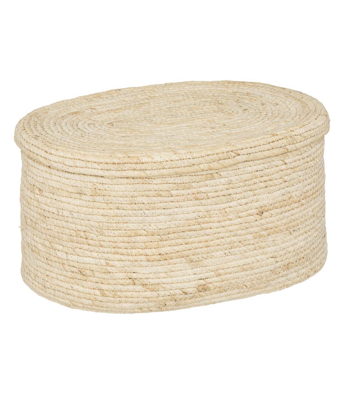 Lot de 2 Paniers de rangement tressés Beige - Image 6