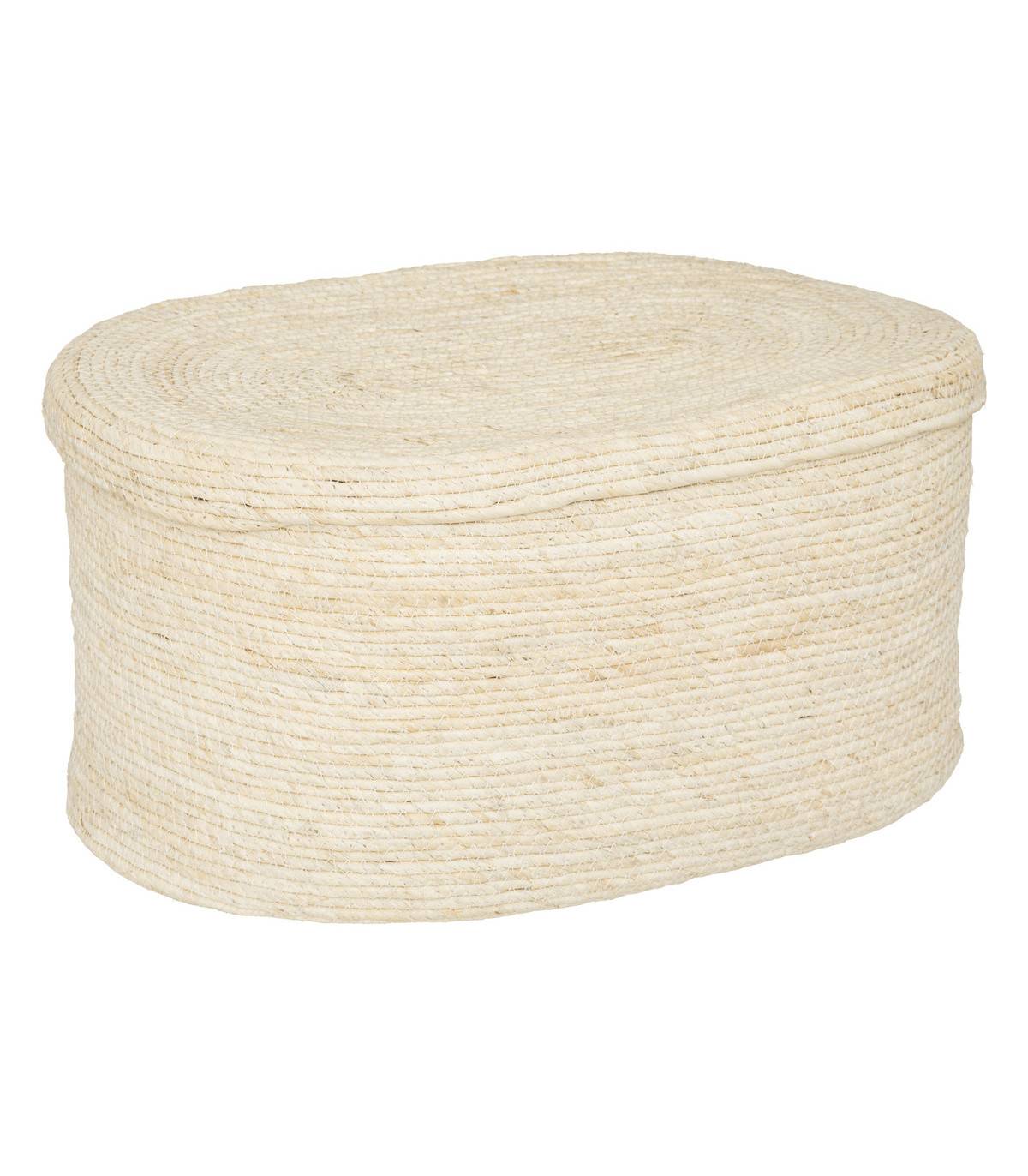 Lot de 2 Paniers de rangement tressés Beige - Image 5