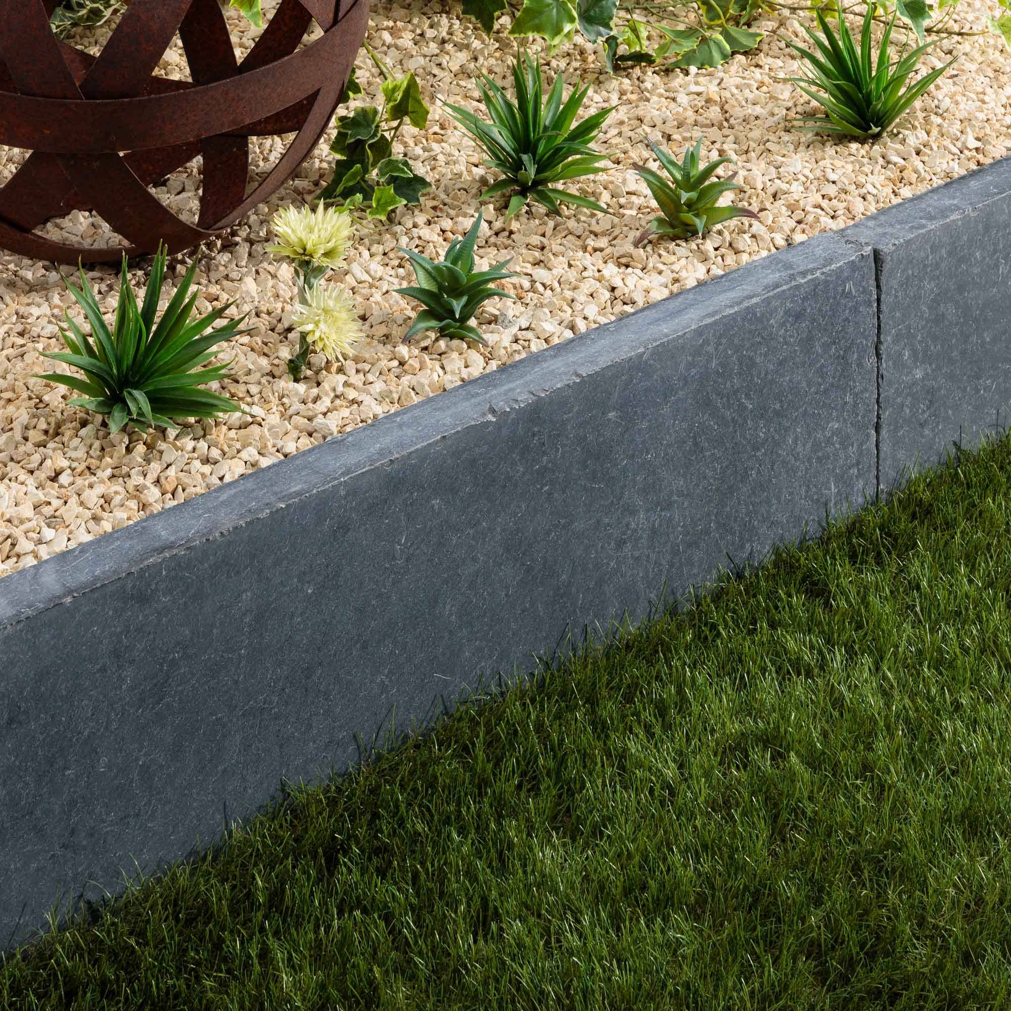 RO'MA Nature - Bordure de jardin Pierre Bleue du Vietnam 100x30x5 cm (à l'unité) - RO'MA NATURE - Image 1