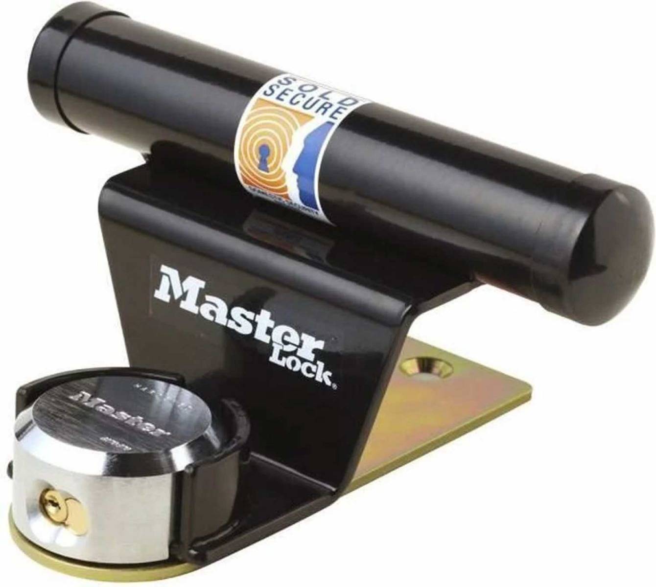 Masterlock - Kit antivol pour porte de garage MASTERLOCK cadenas à anse cachée de 71 mm + barre de fixation + kit de montage inclus - 1488EURDAT - Image 1