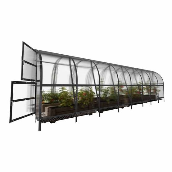 KLASIKA GREENHOUSES - Serre KLASIKA BALTIC LT 3 x 8 m (24 m²), 6 mm avec revêtement en polycarbonate - Image 5