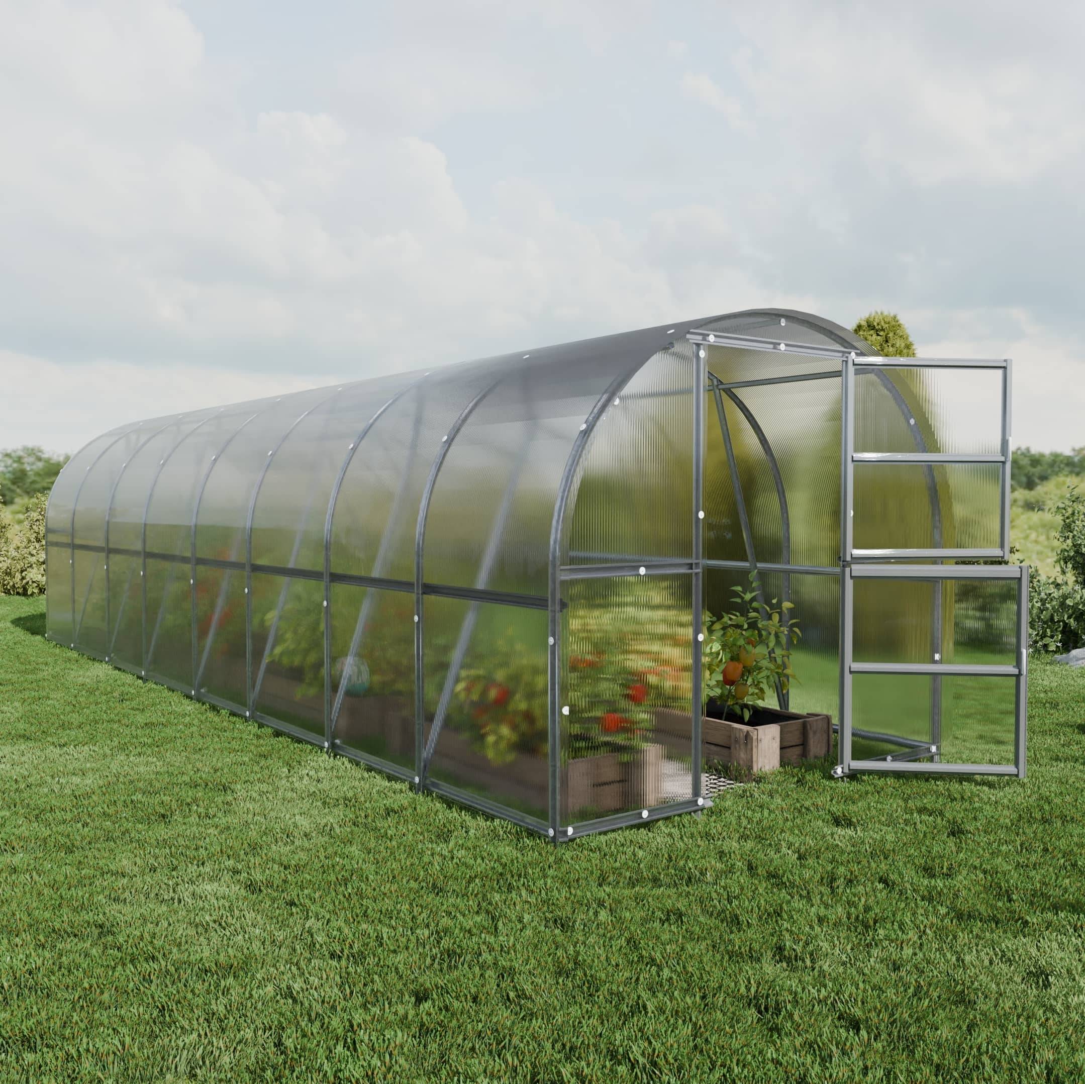 KLASIKA GREENHOUSES - Serre KLASIKA BALTIC LT 3 x 8 m (24 m²), 6 mm avec revêtement en polycarbonate - Image 1