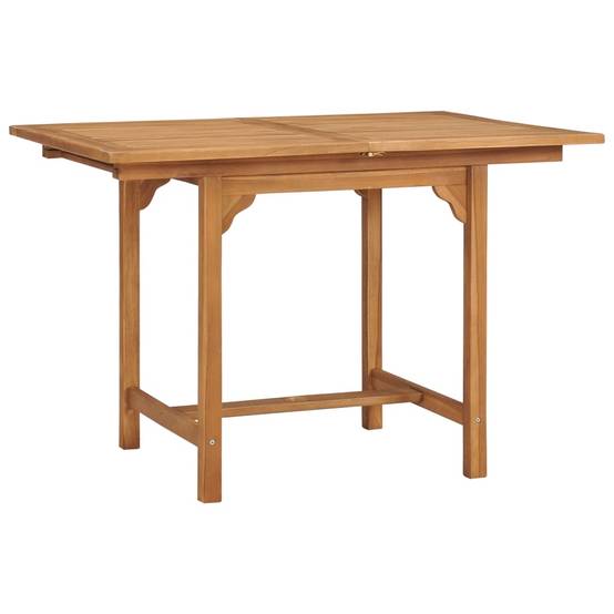 PANGIVO - Table extensible de jardin Teck solide 110-160 x 80 x 75 cm - PANGIVO - Image 3