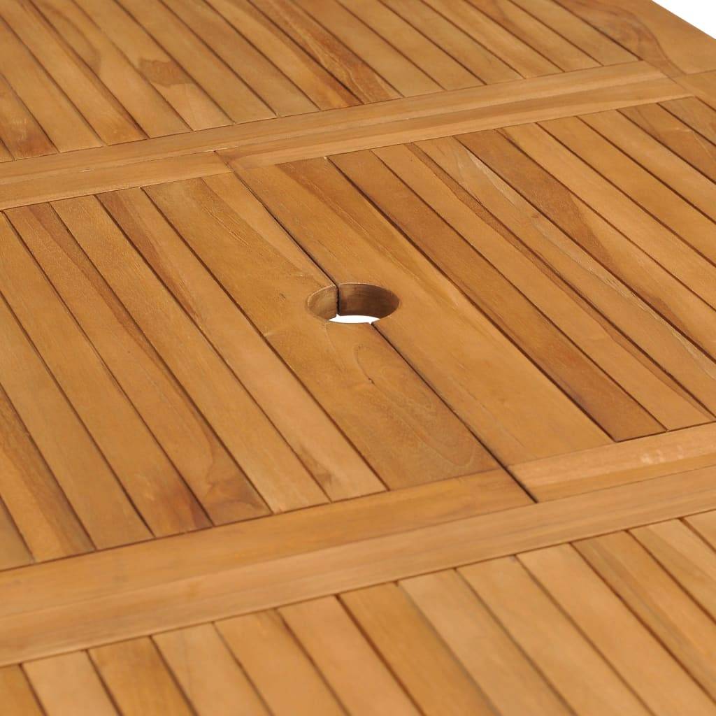 PANGIVO - Table extensible de jardin Teck solide 110-160 x 80 x 75 cm - PANGIVO - Image 8