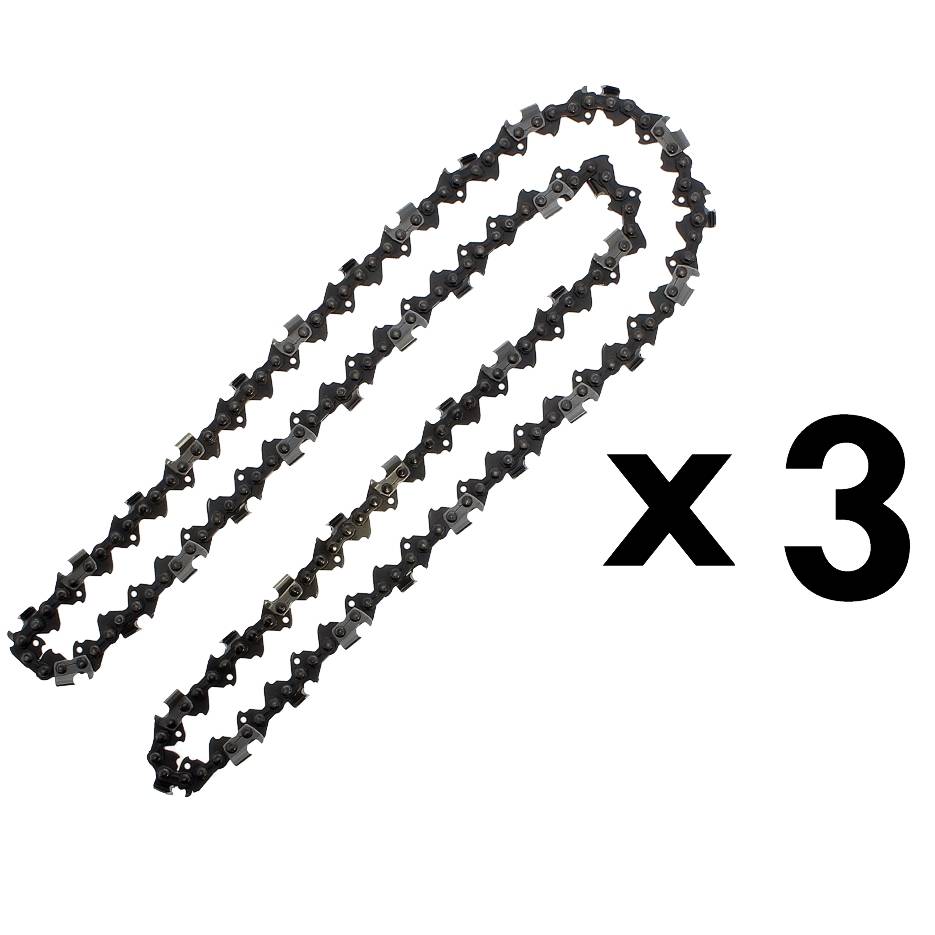 Gt Garden - Lot de 3 chaînes 85 maillons pour tronçonneuse - GT GARDEN - Image 1