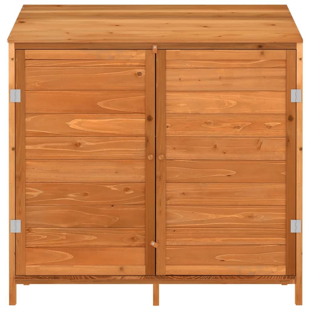 Abri de jardin 0.53m² - Cabane de jardin - Remise de jardin Marron 102x52x112 cm Bois de sapin solide MAISON CHIC - Image 3