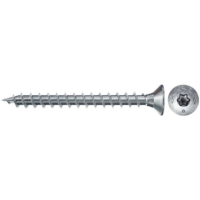Fischer - Boîte de 200 vis bois PowerFast II FPF II CTF tête fraisée FISCHER empreinte TX - zingué blanc - filetage total - taille Ø 6 x 50mm - FISCHER