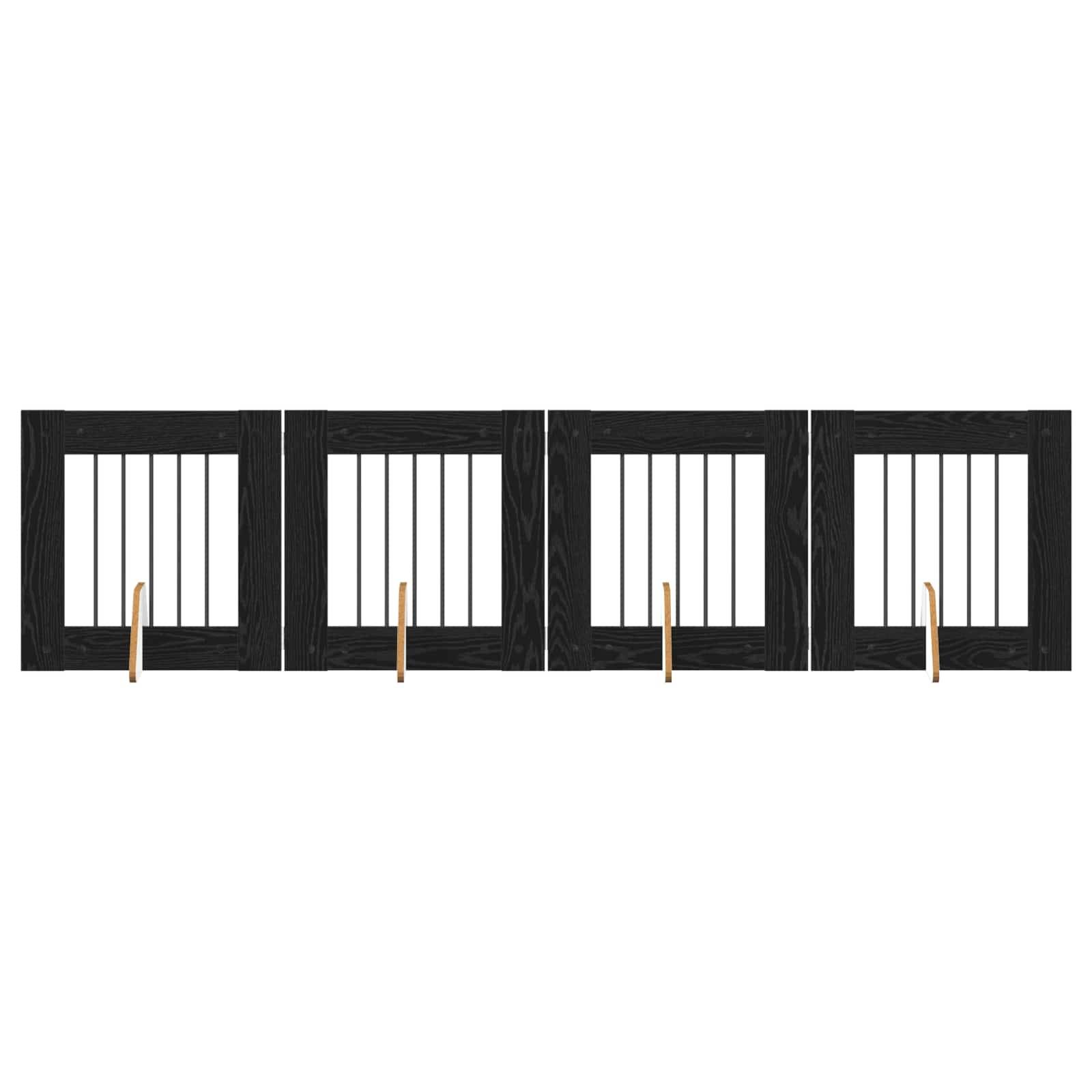 ComfortXL - Barrière et parc intérieur chien bois pliable ajustable 241 cm chêne noir - ComfortXL Outdoor Living - Image 2