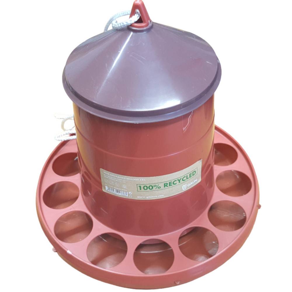 Gasco - Mangeoire plastique recyclé 2 kg pour volailles - Image 3