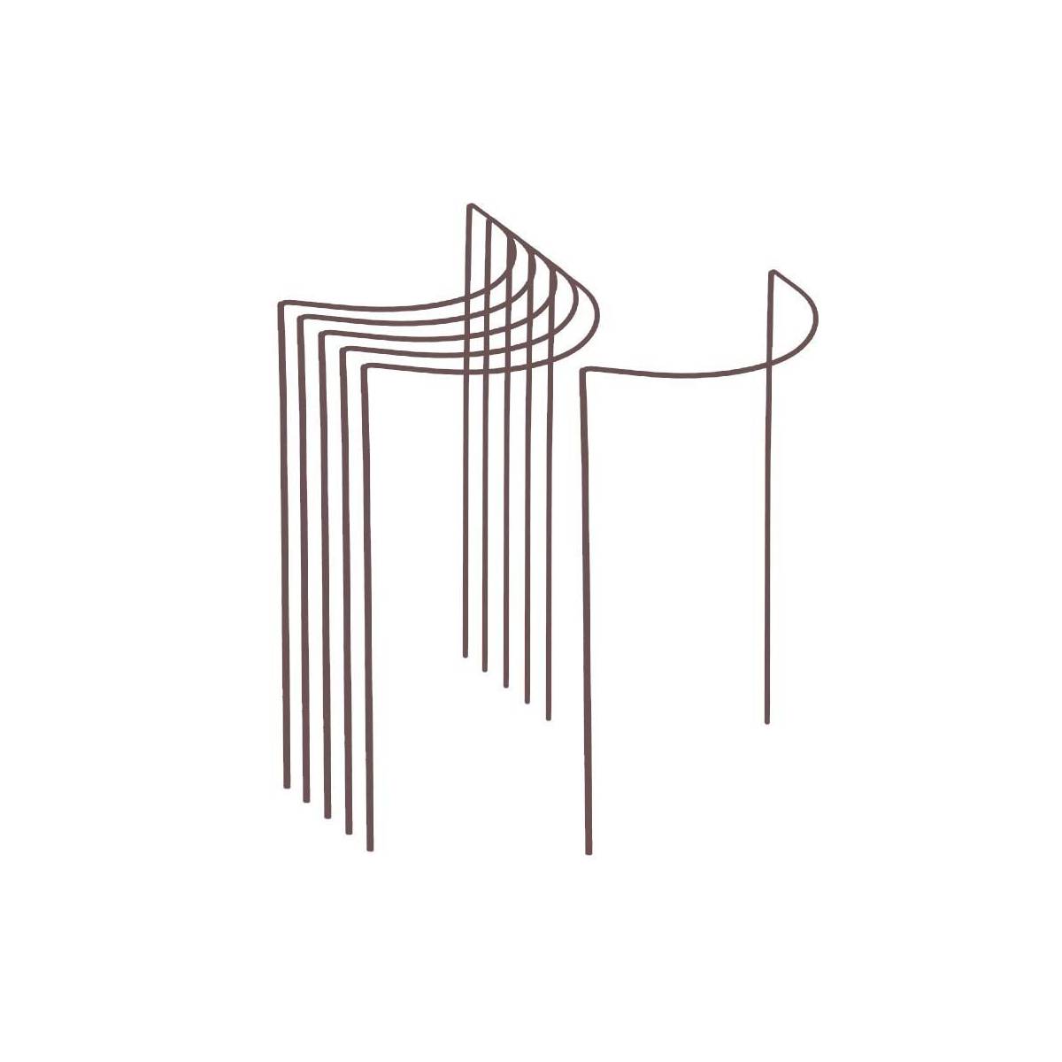 Harrod Horticultural - Support à plantes demi-cercle en acier 40 x 75 cm - Image 1