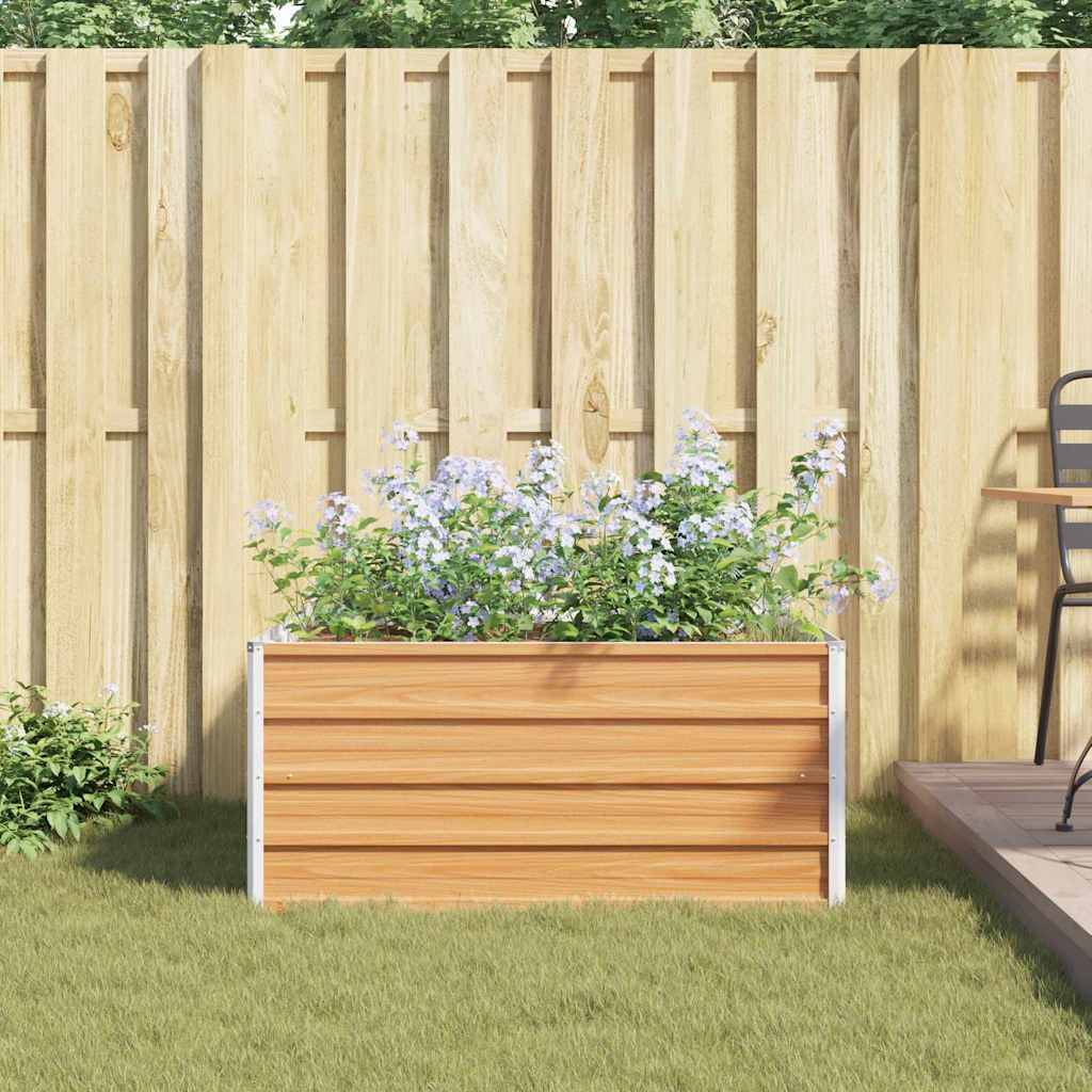 Prolenta Premium - Jardinière acier marron  100 x 100 x 45 cm  - Prolenta premium p323.6 - Image 4