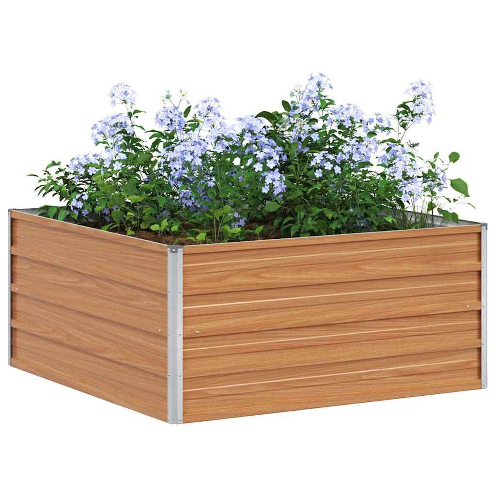 Prolenta Premium - Jardinière acier marron 100 x 100 x 45 cm - Prolenta premium p323.6 - Image 3