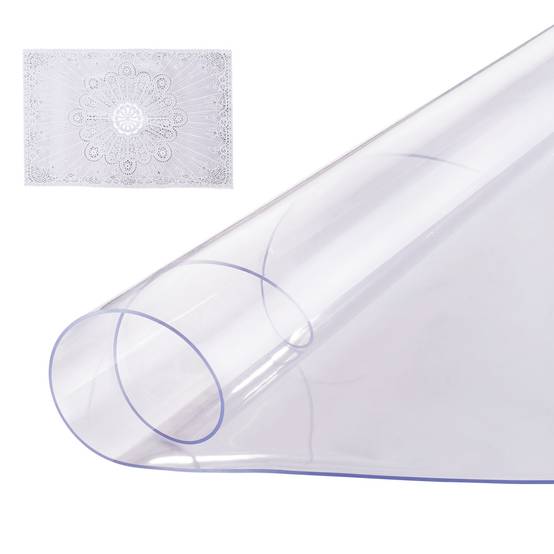 Vevor - VEVOR Protection table PVC transparent, 48x48", 2.0mm, ronde, imperméable, bureau, salle à manger. - Image 1