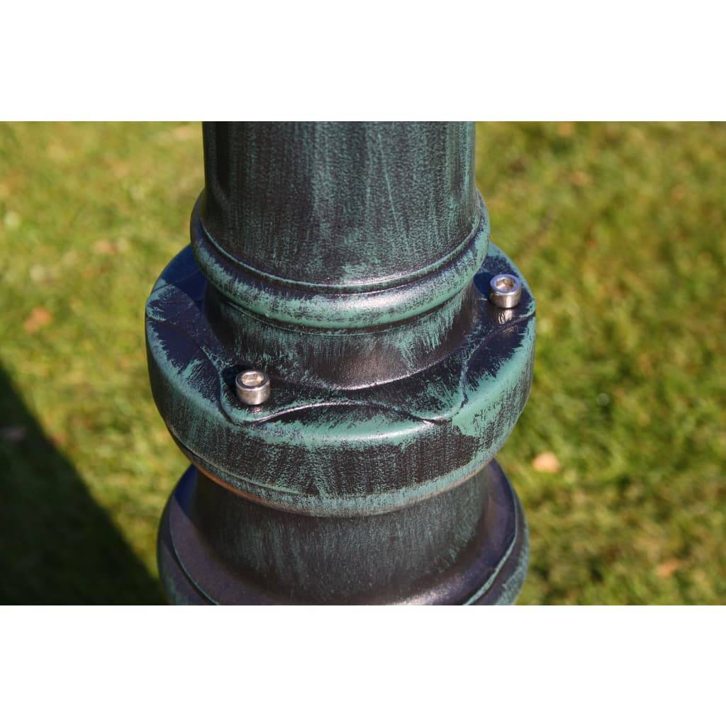 Lampadaire de jardin - Lampadaire d'extérieur 2 bras 230 cm Vert foncé/Noir Aluminium - Image 5